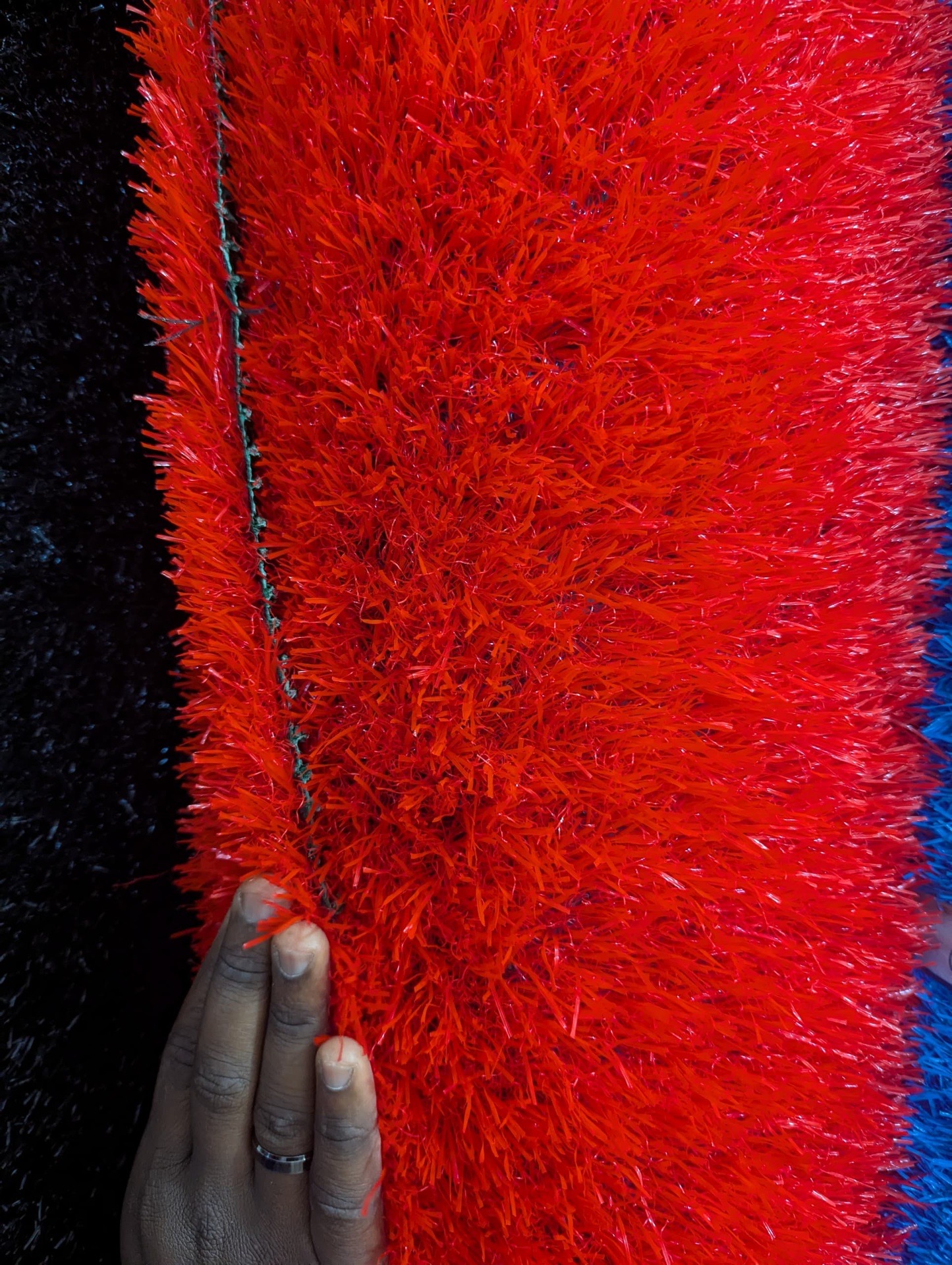 Red artificial carpet - Image 1