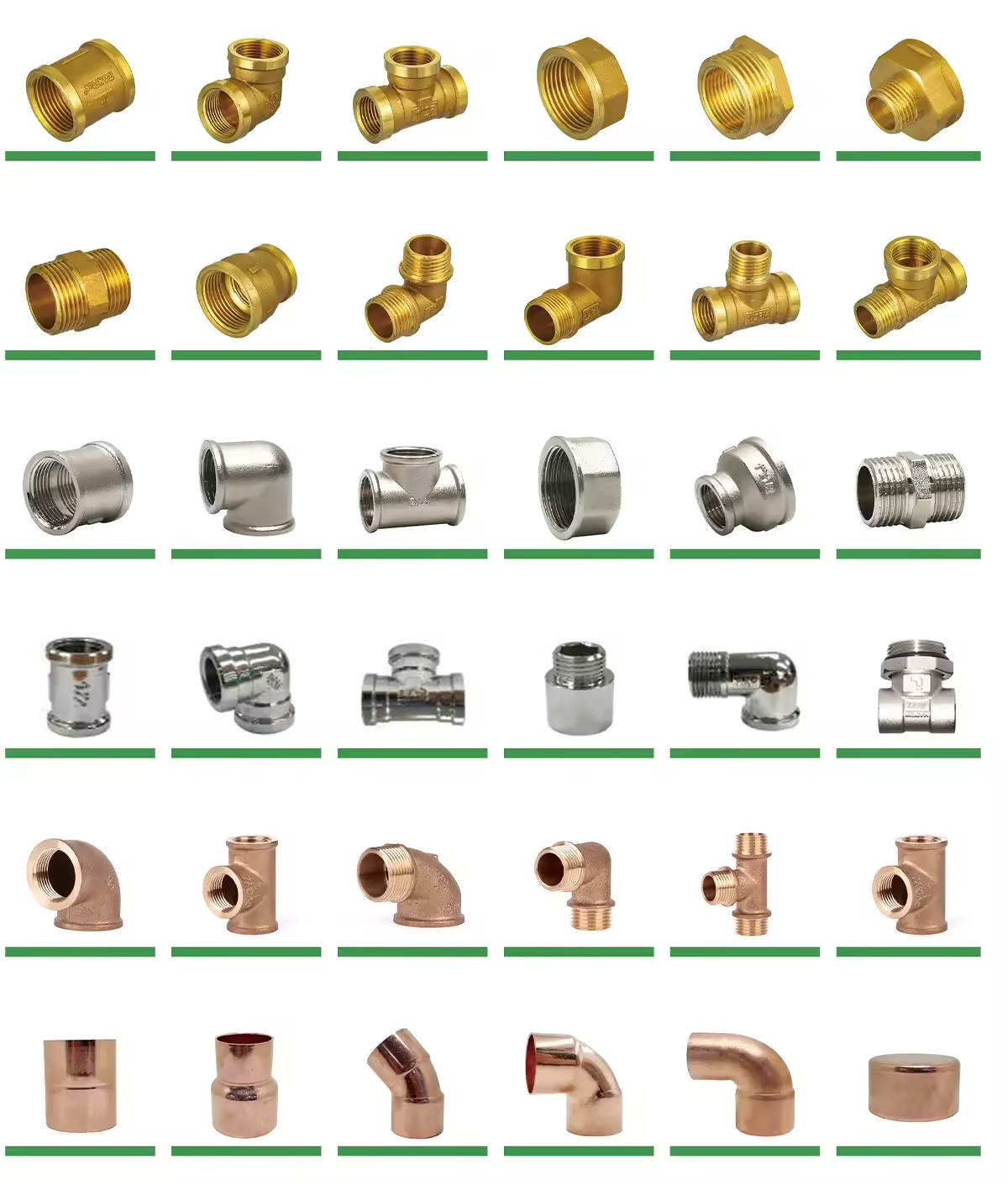 IFAN Wholesale Brass Tube Fittings Plumbing Materials  Brass Pipe Fitting Brass Fittings - Gallery Image 1