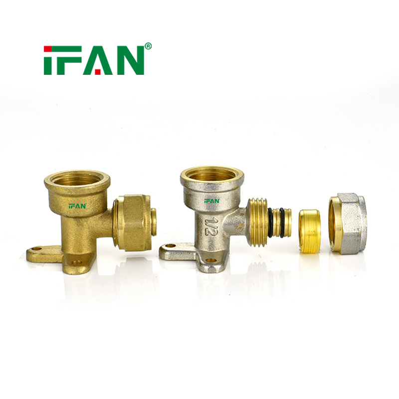 IFAN Corrosion Resistant Forged Brass Adapter Coupling Threaded Plumbing Connector Elbow Brass Compression PEX Brass Fittings - Gallery Image 3