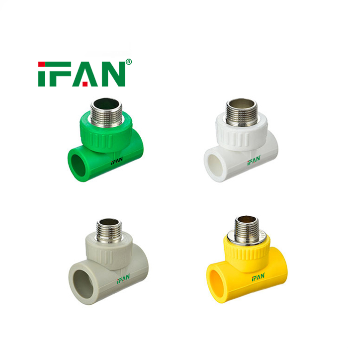 IFAN Reliable Supplier PPR Pipe Fitting Male Tee Pipe Fittings PPR Water Pipe Fittings