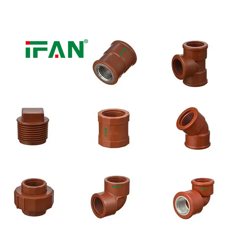 IFAN PPH Plumbing Fittings Factory Supply Corrosion Resistant PPH Fittings Threaded 1/2'' -1'' PPH Pipe Fittings
