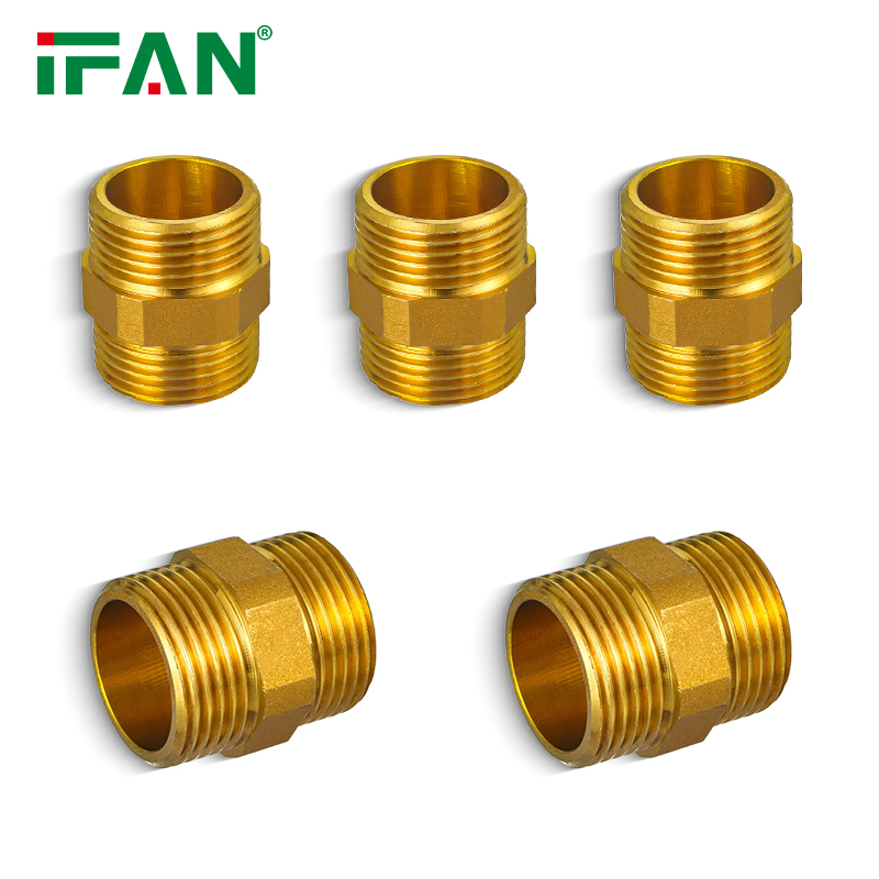 IFAN Factory Original Brass Tube Fittings Plumbing Materials  Brass Pipe Fitting 3/8''-2'' Brass Fittings