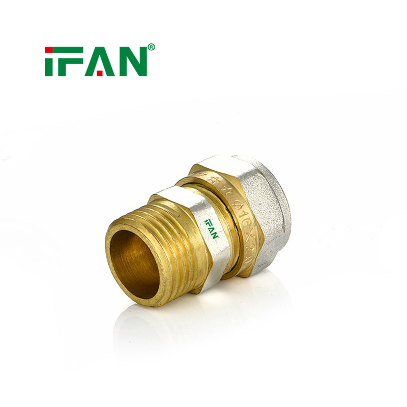 IFAN Top Supplier All Size Available PEX Brass Pipe Connectors ISO 15875 Compression Fittings - Gallery Image 4