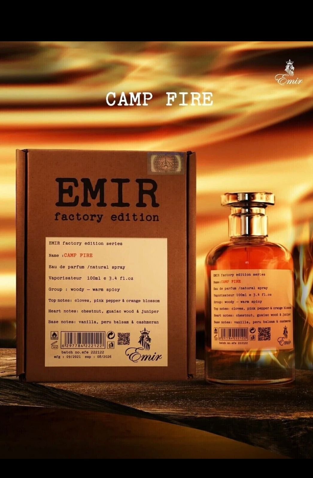 EMIR CAMP FIRE PERFUME ORIGINAL