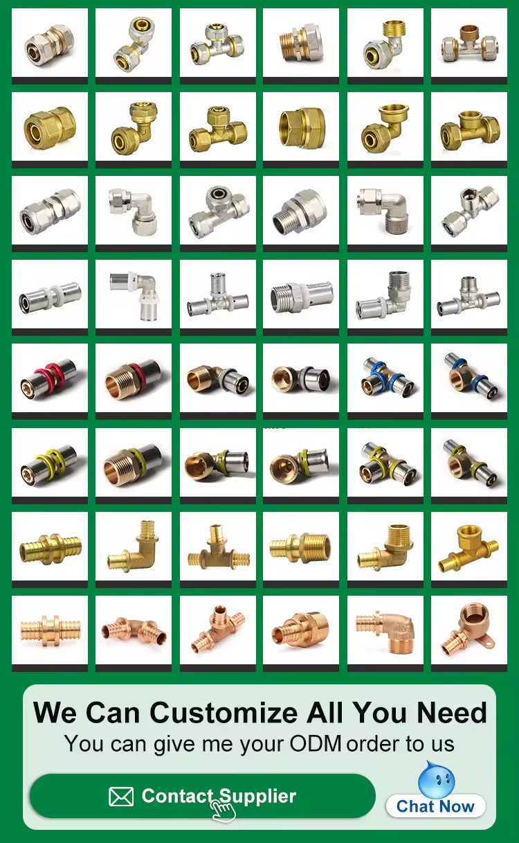 IFAN Customized PEX Al PEX Fitting High Pressure Brass PEX Fittings 16-32mm PEX Pipe Fitting - Gallery Image 2
