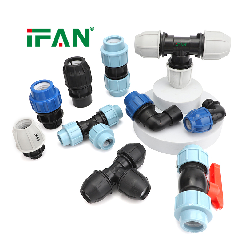 IFAN Reliable Supplier HDPE Water Pipe Fittings PE Pipe Fittings PP Compression Fittings